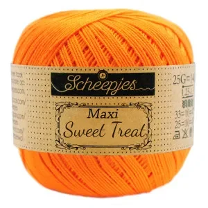 Scheepjes Maxi Sweet Treat Garn Unicolor 281 Tangerine Säker betalning