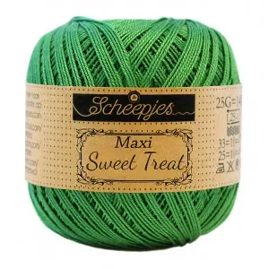 Säker betalning Scheepjes Maxi Sweet Treat Garn Unicolor 606 Grass Green