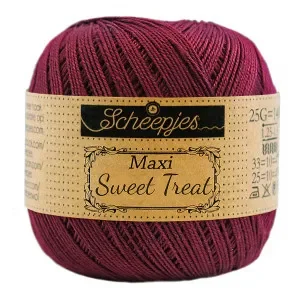 Scheepjes Maxi Sweet Treat Garn Unicolor 750 Bordeau Begränsat erbjudande
