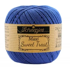Kundfavorit Scheepjes Maxi Sweet Treat Garn Unicolor 201 Electric Blue