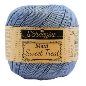 Scheepjes Maxi Sweet Treat Garn Unicolor 247 Bluebird Sänkt pris