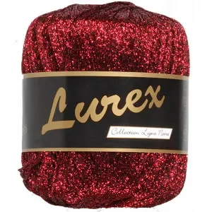 Beställ idag Lammy Lurex Garn 13 Röd