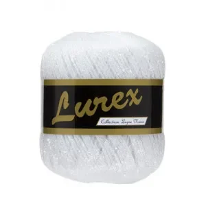 Endast denna vecka Lammy Lurex Garn 21 Vit