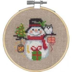 Permin Broderikit Snögubbe Ø10cm Beställ idag