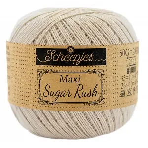 Lågt pris Scheepjes Maxi Sugar Rush Garn Unicolor 505 Linen