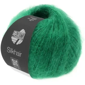 Populärt val Lana Grossa Silkhair Garn 165 Smaragd