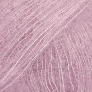 Drops Kid-Silk Garn Unicolor 04 Mellanrosa Extra rabatt
