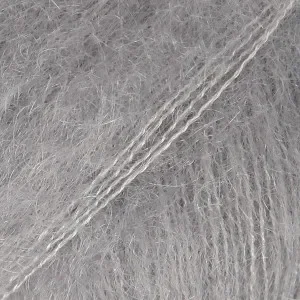 Billigare Drops Kid-Silk Garn Unicolor 10 Grå