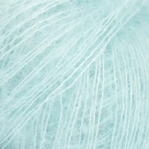 Drops Kid-Silk Garn Unicolor 58 Aquamarine Kampanjpris