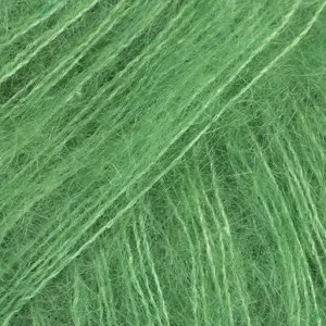 Beställ nu Drops Kid-Silk Garn Unicolor 48 Papegojgrön
