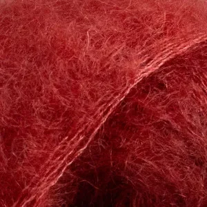 Nedsatt pris Järbo Fin Mohair Silk Garn 33 Mörkröd