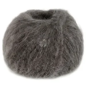 Lana Grossa Mohair Moda Garn 15 Mörkgrå Outlet