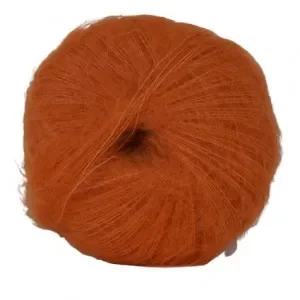 Hjertegarn Silk Kid Mohair Garn 1118 Orange Sänkt pris
