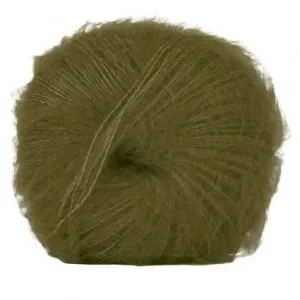 Köp online Hjertegarn Silk Kid Mohair Garn 1086 Mörkgrön