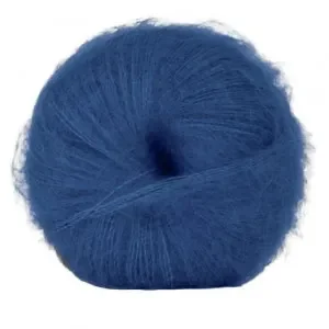 Fynd Hjertegarn Silk Kid Mohair Garn 1122 Blå