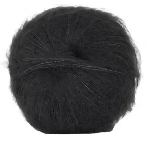 Snabb leverans Hjertegarn Silk Kid Mohair Garn 1175 Koksgrå