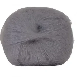 Hjertegarn Silk Kid Mohair Garn 1057 Grå Lågt pris