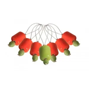 KnitPro Zooni Markeringsringar Orange Lily – 7 st Kampanj