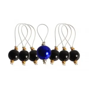 Premium KnitPro Zooni Markeringsringar Midnight Beauty – 7 st