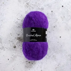 Lägg i varukorgen Svarta Fåret Brushed Alpaca Garn 22 Lila
