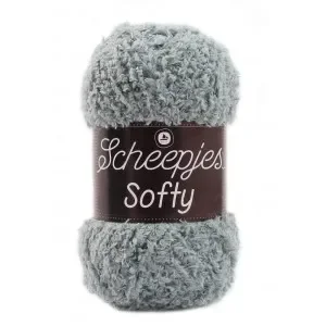 Scheepjes Softy Garn Unicolor 477 Grå Kampanj