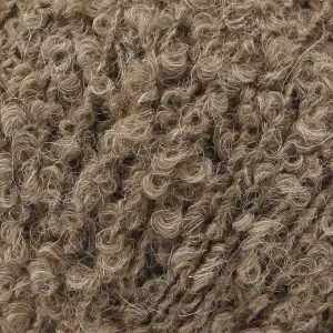 Drops Alpaca Bouclé Garn Mix 0602 Brun Fri frakt