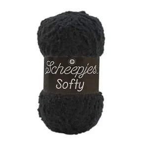 Fynd Scheepjes Softy Garn Unicolor 478 Svart