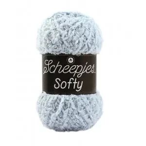 Expressleverans Scheepjes Softy Garn Unicolor 482 Ljusblå
