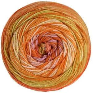Lana Grossa Gomitolo Baleno Garn 221 Orange/Laxrosa/Beige/Ljusgrön/Grön Beige Fynd
