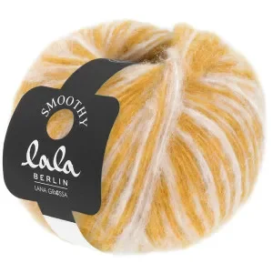 Lana Grossa Lala Berlin Smoothy Garn 06 Senapsgul/Natur Bästa pris