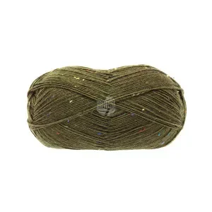 Lana Grossa Meilenweit 100 Tweed Garn 168 Mossgrön Säker betalning