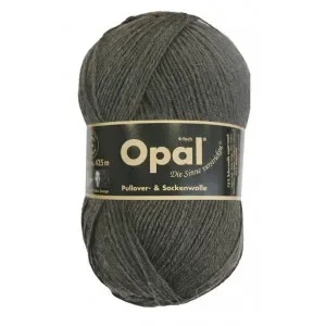 Opal Uni 4-trådigt Garn Unicolor 5191 Antracit Melange Outlet