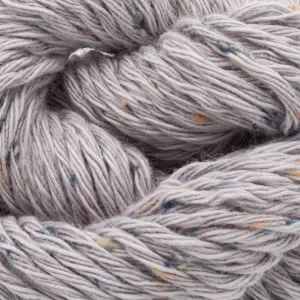 Outlet Erika Knight Gossypium Cotton Tweed Garn 17 Ljusgrå