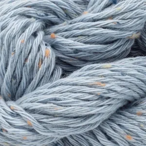 Erika Knight Gossypium Cotton Tweed Garn 15 Isblå Nedsatt pris