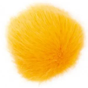 Premium Rico Pompom Tofs Akryl Gul/Saffran 10 cm