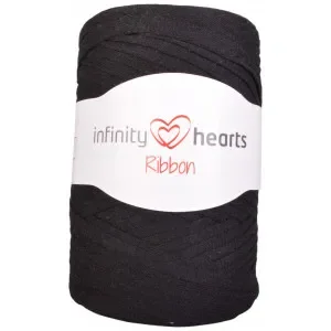 Â Infinity Hearts Ribbon Trikågarn 02 Svart I lager