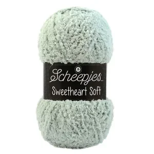 Kundfavorit Scheepjes Sweetheart Soft Garn Unicolor 24 Ljus Grågrön