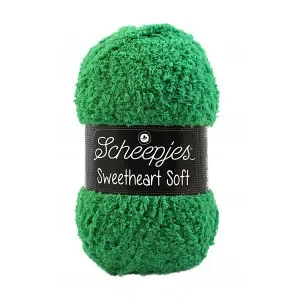 Kampanjpris Scheepjes Sweetheart Soft Garn Unicolor 23 Grön