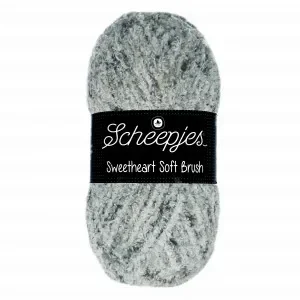 Rea Scheepjes Sweetheart Soft Brush Garn Print 528 Grå