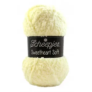Scheepjes Sweetheart Soft Garn Unicolor 25 Vaniljgul Rea