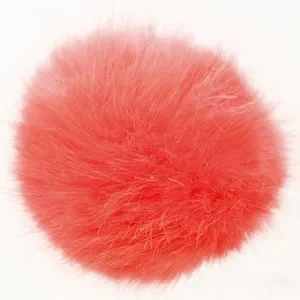 Endast denna vecka Rico Pompom Tofs Akryl Korall 10 cm