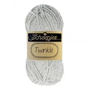 Scheepjes Twinkle Garn Glimmer 940 Silver Säker betalning