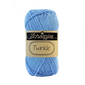 Scheepjes Twinkle Garn Glimmer 917 Blå Expressleverans
