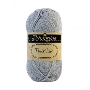 Scheepjes Twinkle Garn Glimmer 902 Mellan Grå Handla nu