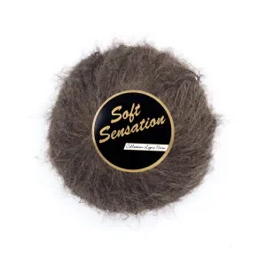 Köp online Lammy Soft Sensation Garn 110 Mörkbrun