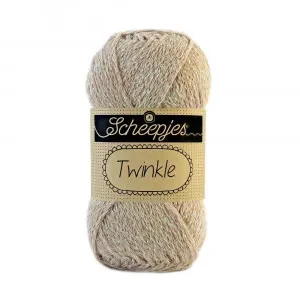 Scheepjes Twinkle Garn Glimmer 914 Beige Snabb leverans