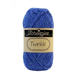 Scheepjes Twinkle Garn Glimmer 908 Kungsblå Premium