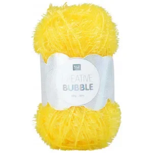 Rico Creative Bubble Garn Unicolor 002 Gul Snabb leverans