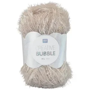 Expressleverans Rico Creative Bubble Garn Unicolor 011 Silvergrå