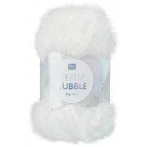 Rico Creative Bubble Garn Unicolor 001 Vit Beställ idag